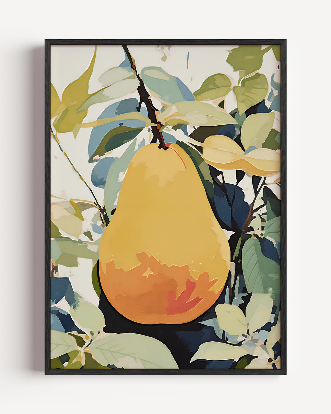 Prachtige Perzikhanger – keuken portret poster als wanddecoratie