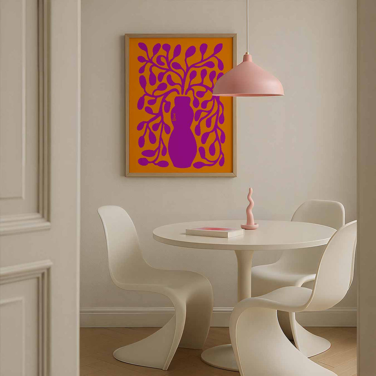 Moderne Botanische Kunstposter – bloemen poster in staand formaat