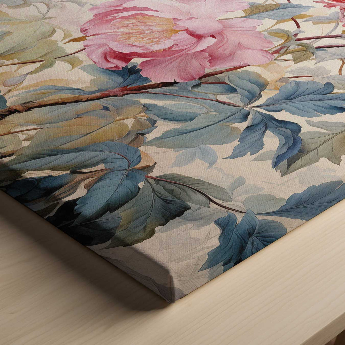Bloemenpracht op Behang – canvas kunstwerk als wanddecoratie
