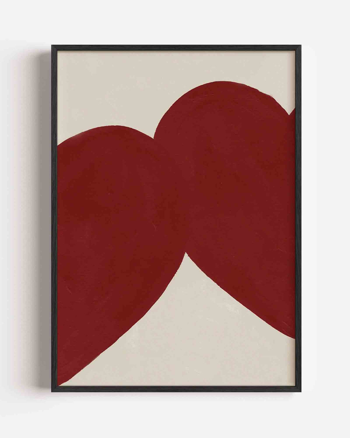 Rode harten – Kunst & Design poster als staande wanddecoratie