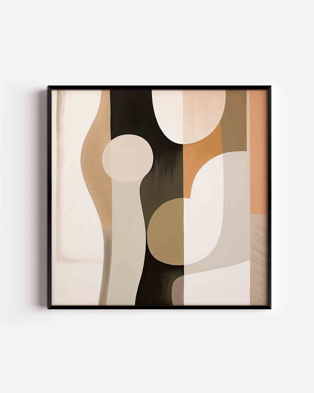 Abstracte vormen – abstracte vierkante poster als wanddecoratie
