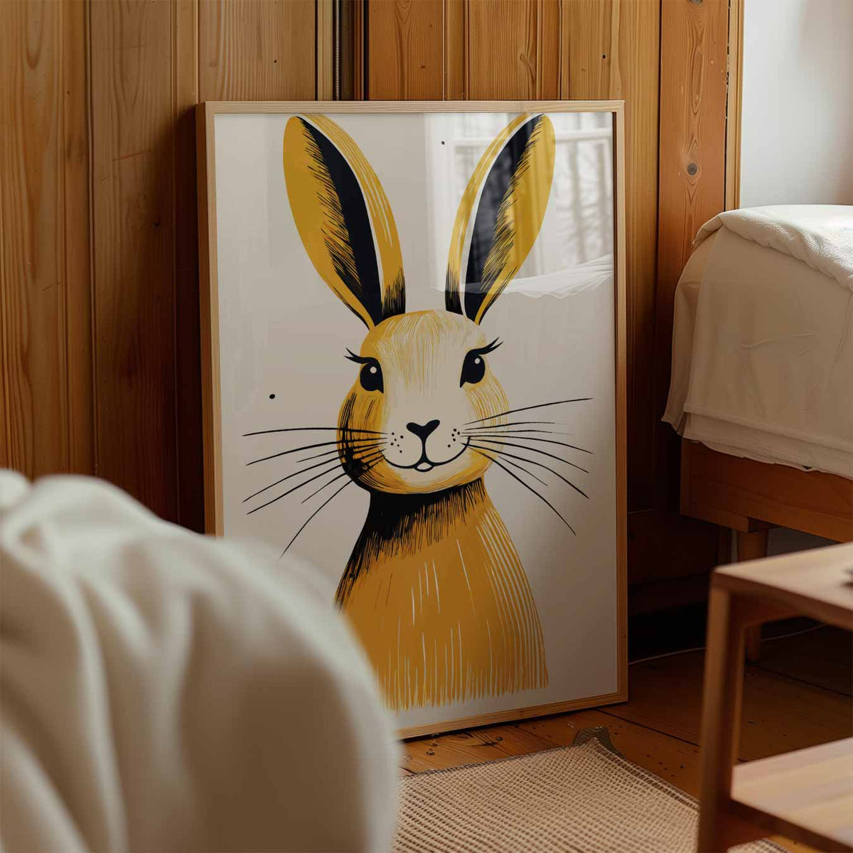 Schattige Konijnenposter – kinderposter in staand formaat