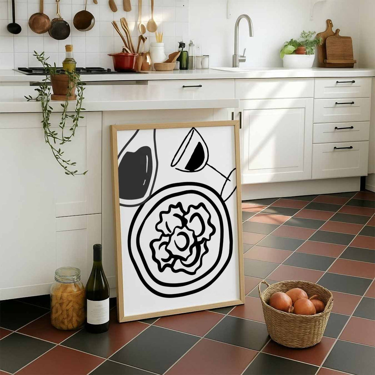 Moderne Culinaire Kunstposter – staande muurposter voor keuken of eethoek
