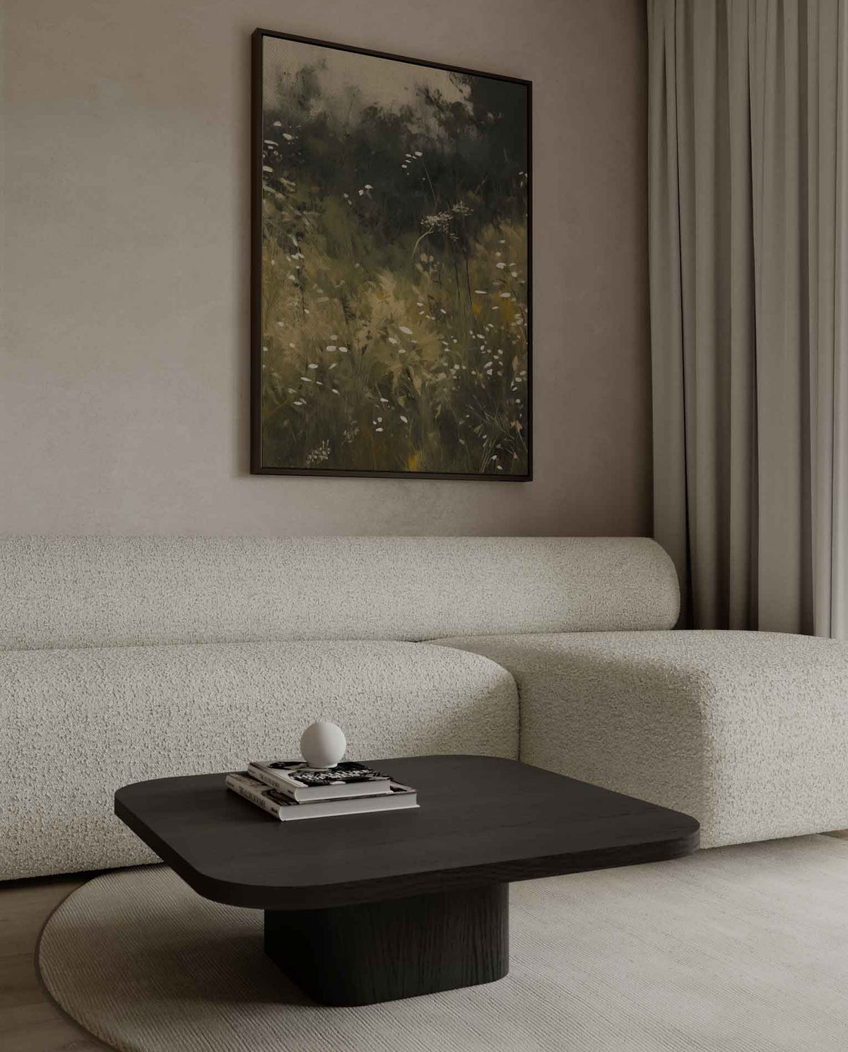 Betoverend Bloemenveld – canvas kunstwerk als wanddecoratie