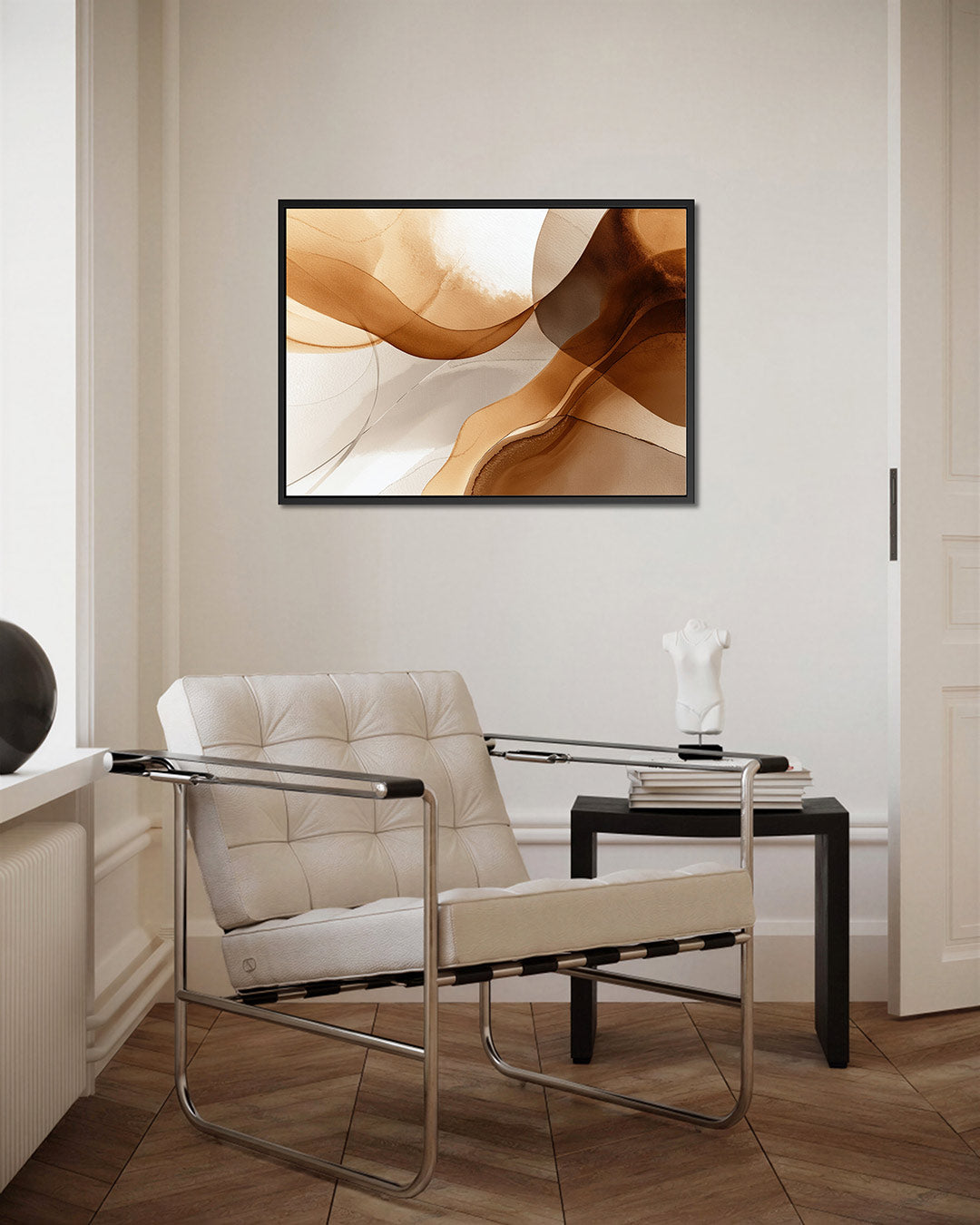 Organische lijnen – kunstwerk op canvas, dibond of plexiglas