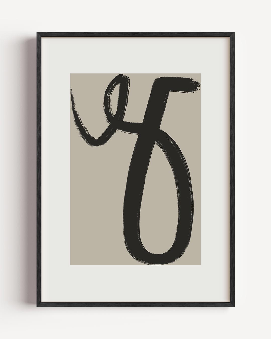 Moderne Abstracte Kunstposter – abstracte portret poster als wanddecoratie