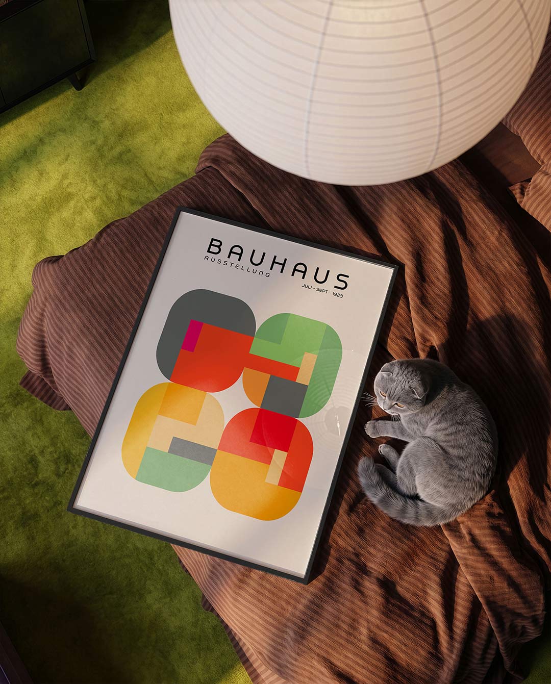 Vorm en kleur – moderne Bauhaus wandkunst als poster
