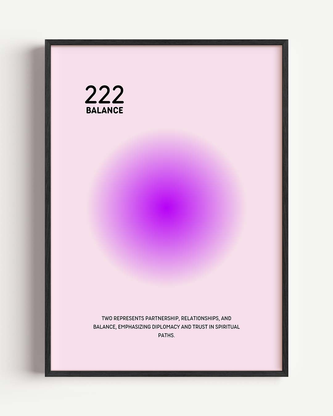 Betoverende 222 Balans – mindful portret poster als wanddecoratie