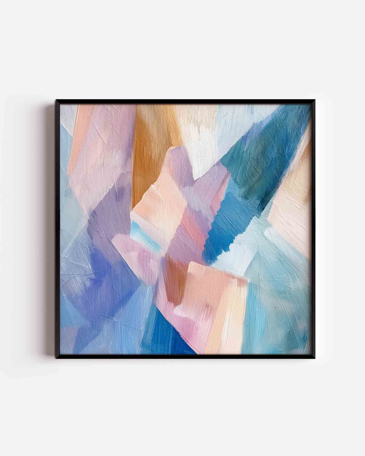 Abstracte vormen – design vierkante poster als wanddecoratie