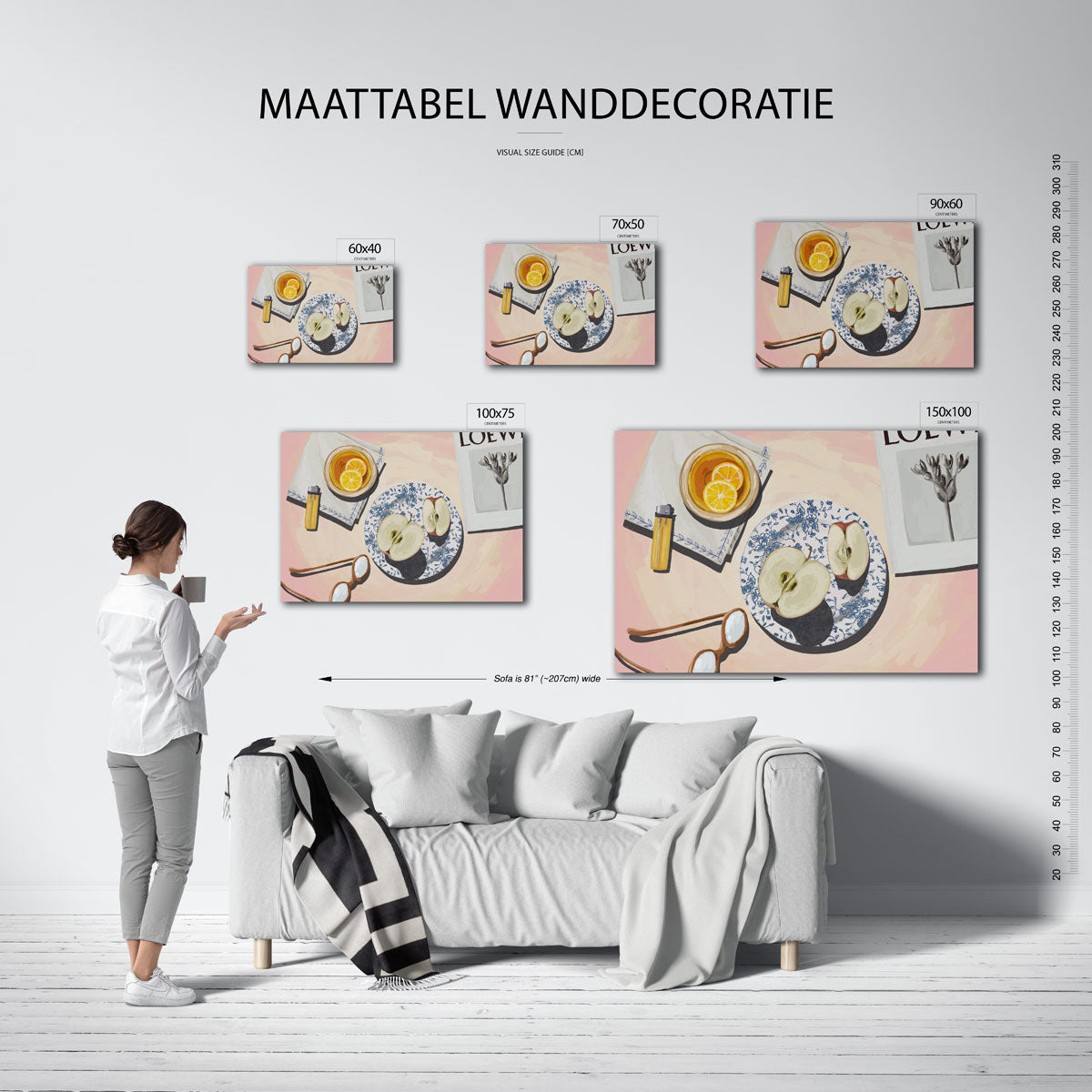 Dagelijkse tafereel – kunstwerk op canvas, dibond of plexiglas