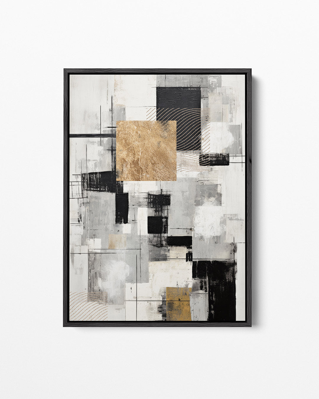 Geometrische compositie – staand wanddecoratie kunstwerk
