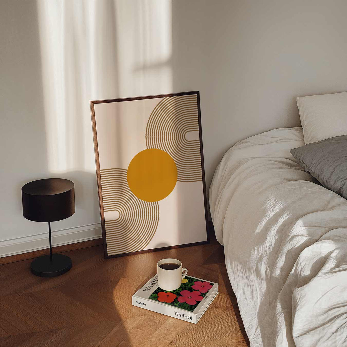 Stijlvolle Retro Cirkel – abstract portret poster, afbeelding 7