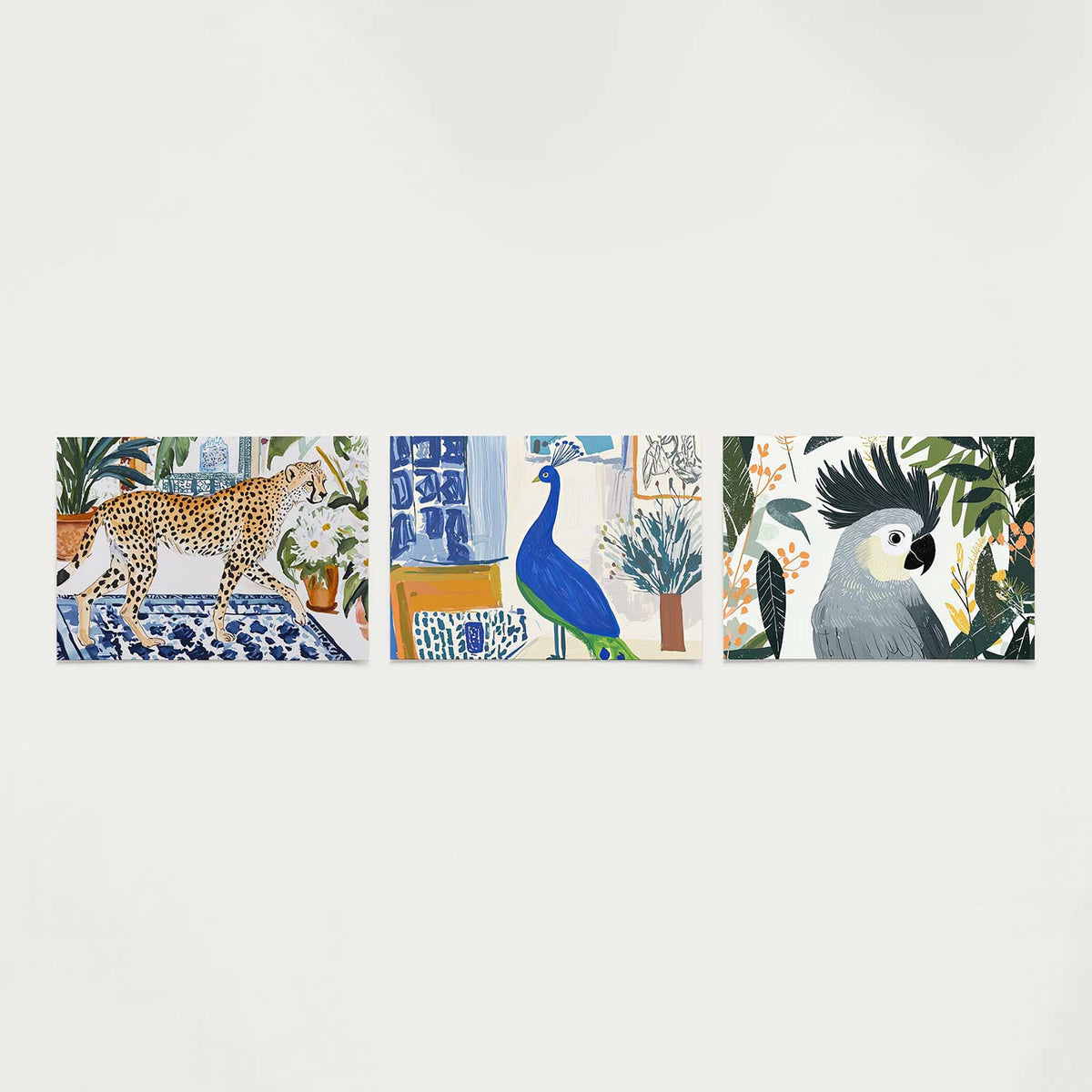 Dierlijke elegantie Posterset