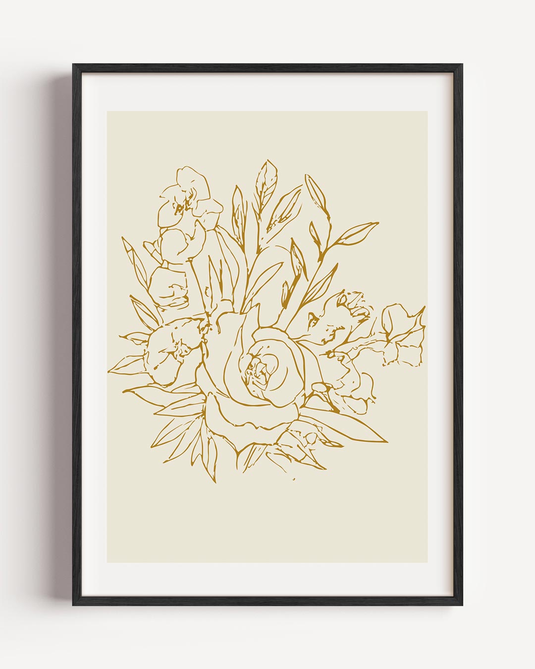 Bloemige Elegantie – keuken portret poster als wanddecoratie