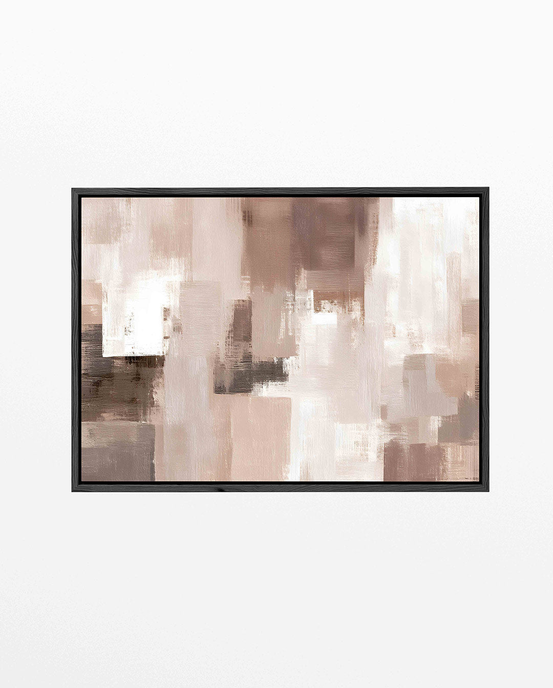 Zachte geometrische vormen – Harmonie – liggend abstract kunstwerk