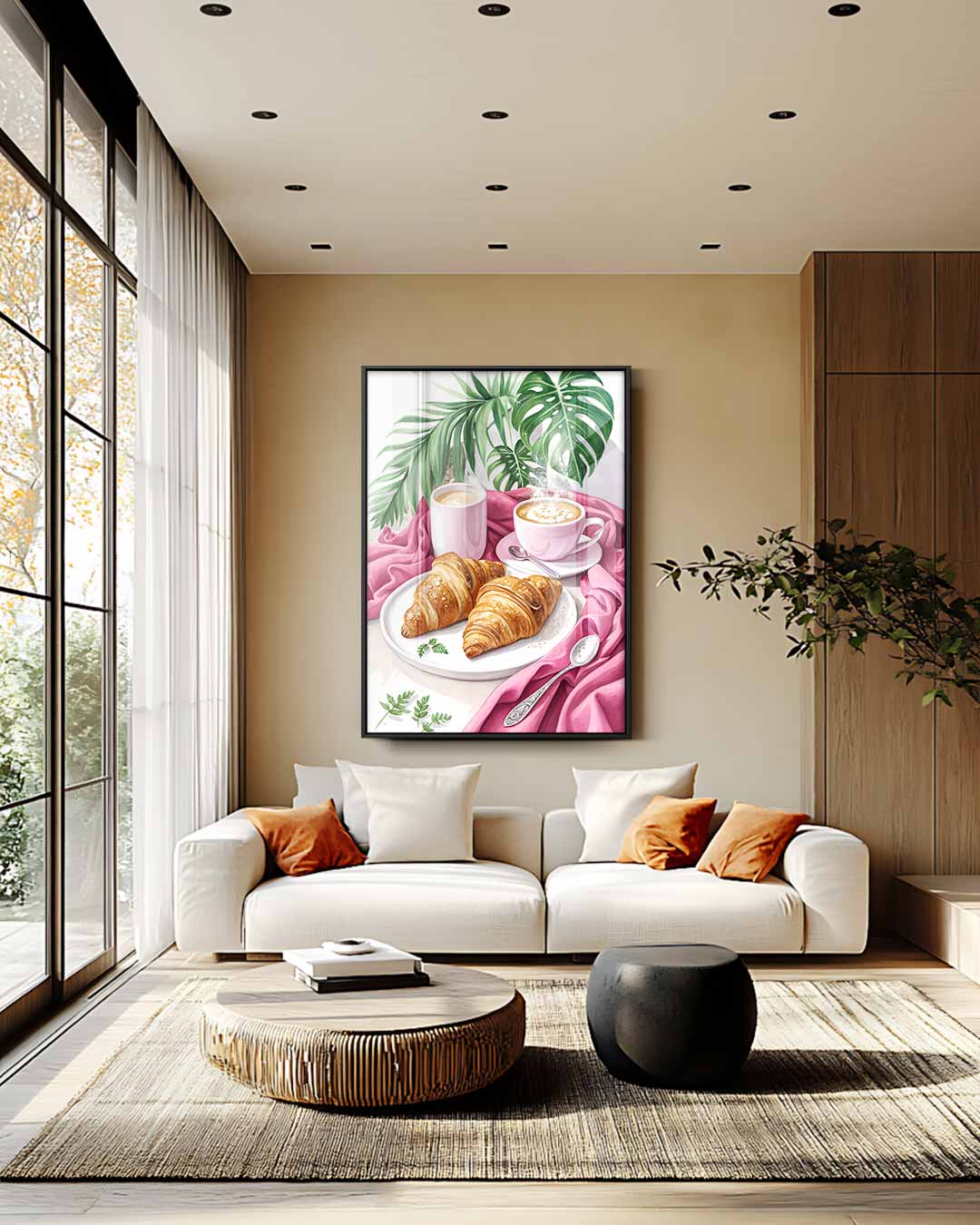 Ontbijtgenot in Stilleven – plexiglas wanddecoratie in portret formaat
