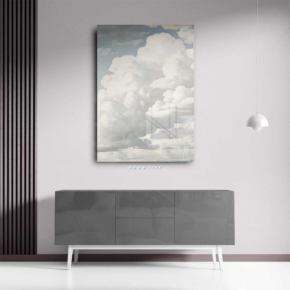 Dromerige Wolkenlucht – staand kunstwerk voor modern interieur