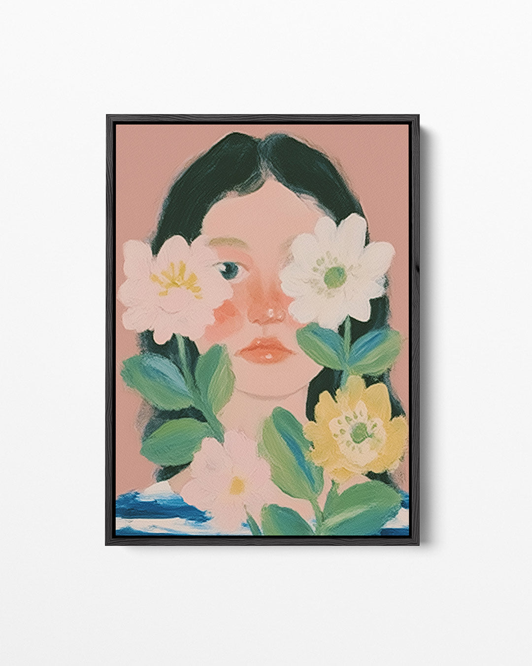 Bloemenportret – staand wanddecoratie kunstwerk