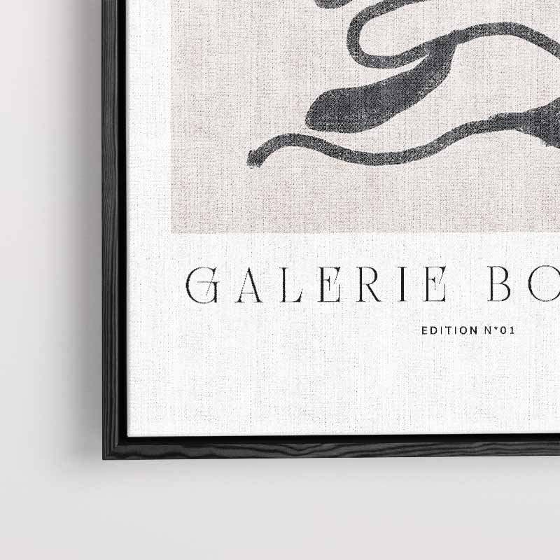 Abstracte Bloem Illustratie – plexiglas kunstwerk als wanddecoratie
