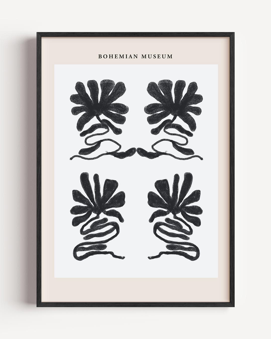 Bohemian Bloemenprint – boheme portret poster als wanddecoratie