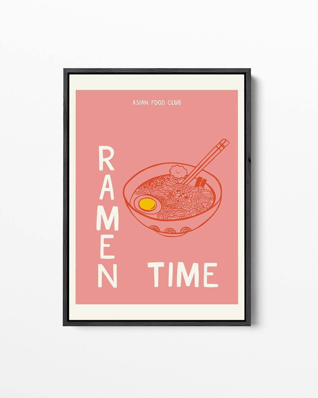 Ramen illustratie – staand wanddecoratie kunstwerk