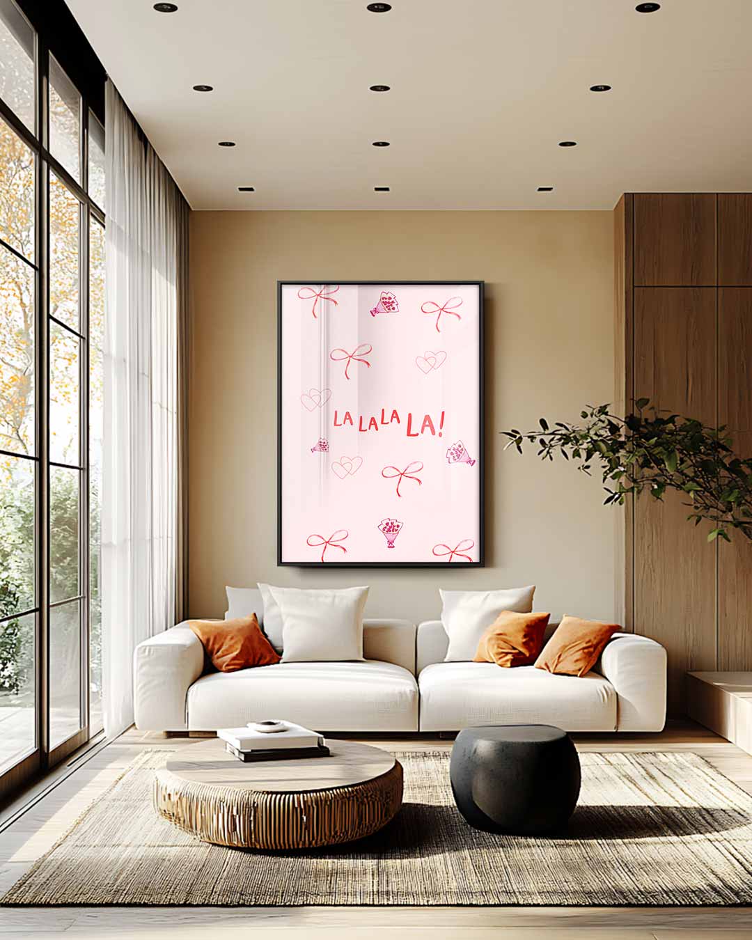 Romantische Blos Boodschap – staand kunstwerk voor modern interieur