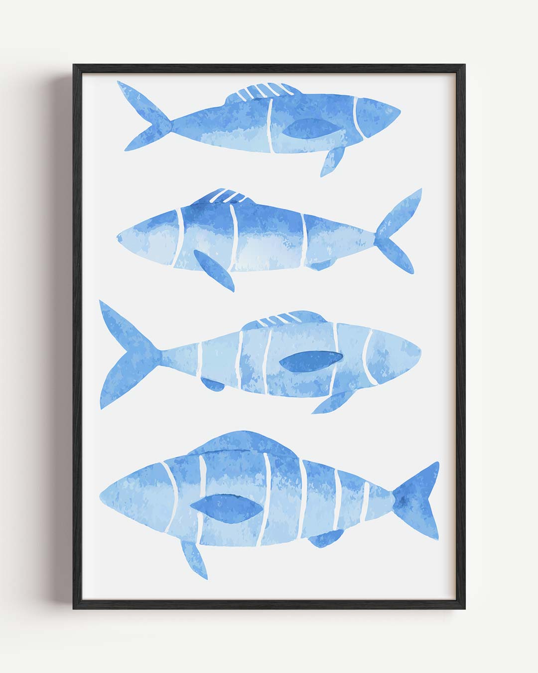Oceanische Vis Aquarel – dieren portret poster als wanddecoratie