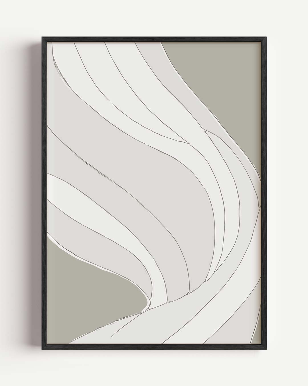Minimalistische Golf – kleurrijke abstracte portret poster als wanddecoratie