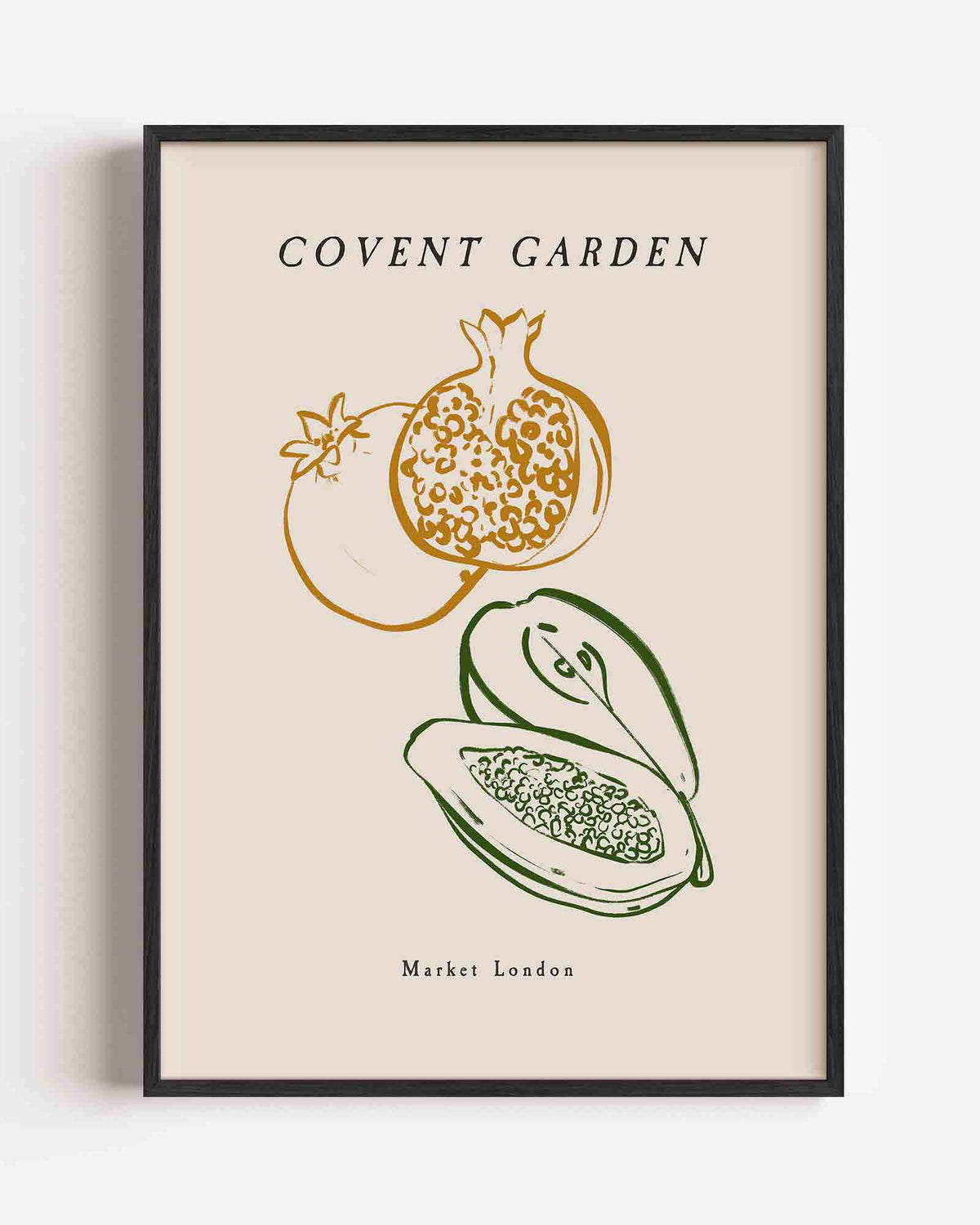 Fruit illustratie – keuken portret poster als wanddecoratie