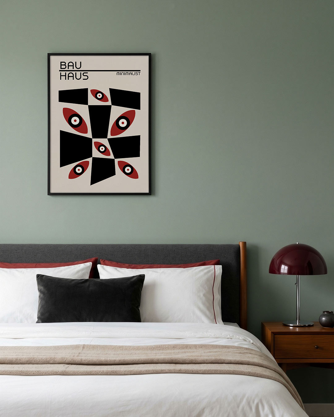 Vorm en balans – geometrische poster in Bauhaus-stijl van WallArtistic