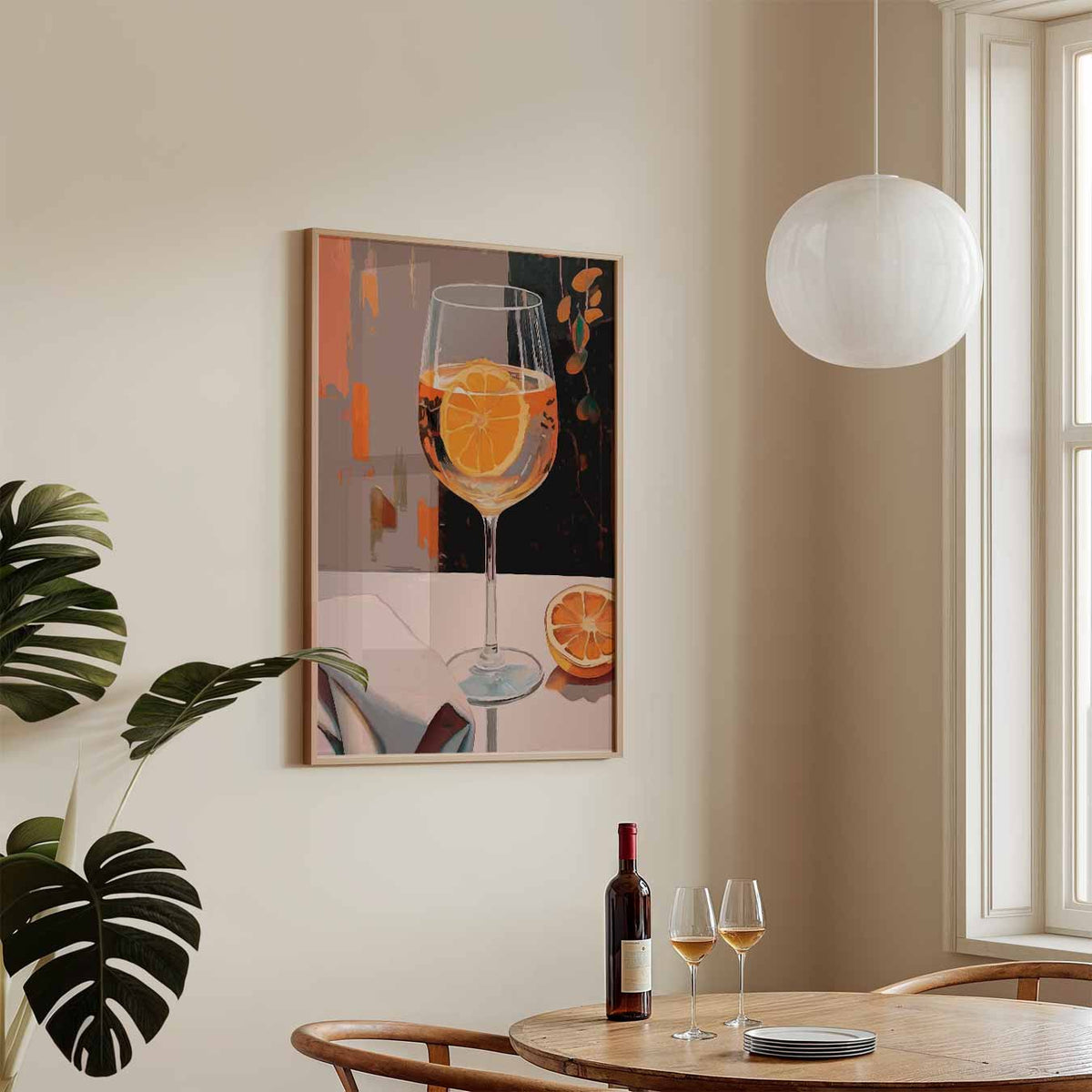 Zonnige Citrus Sfeer – keukenposter in staand formaat