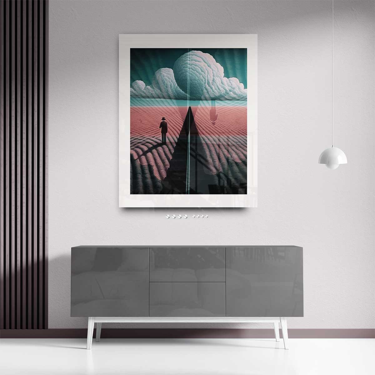 Dromerige Horizon – plexiglas kunstwerk als wanddecoratie