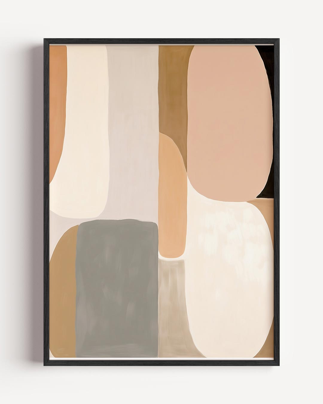 Moderne Abstracte Behangposter – abstracte portret poster als wanddecoratie