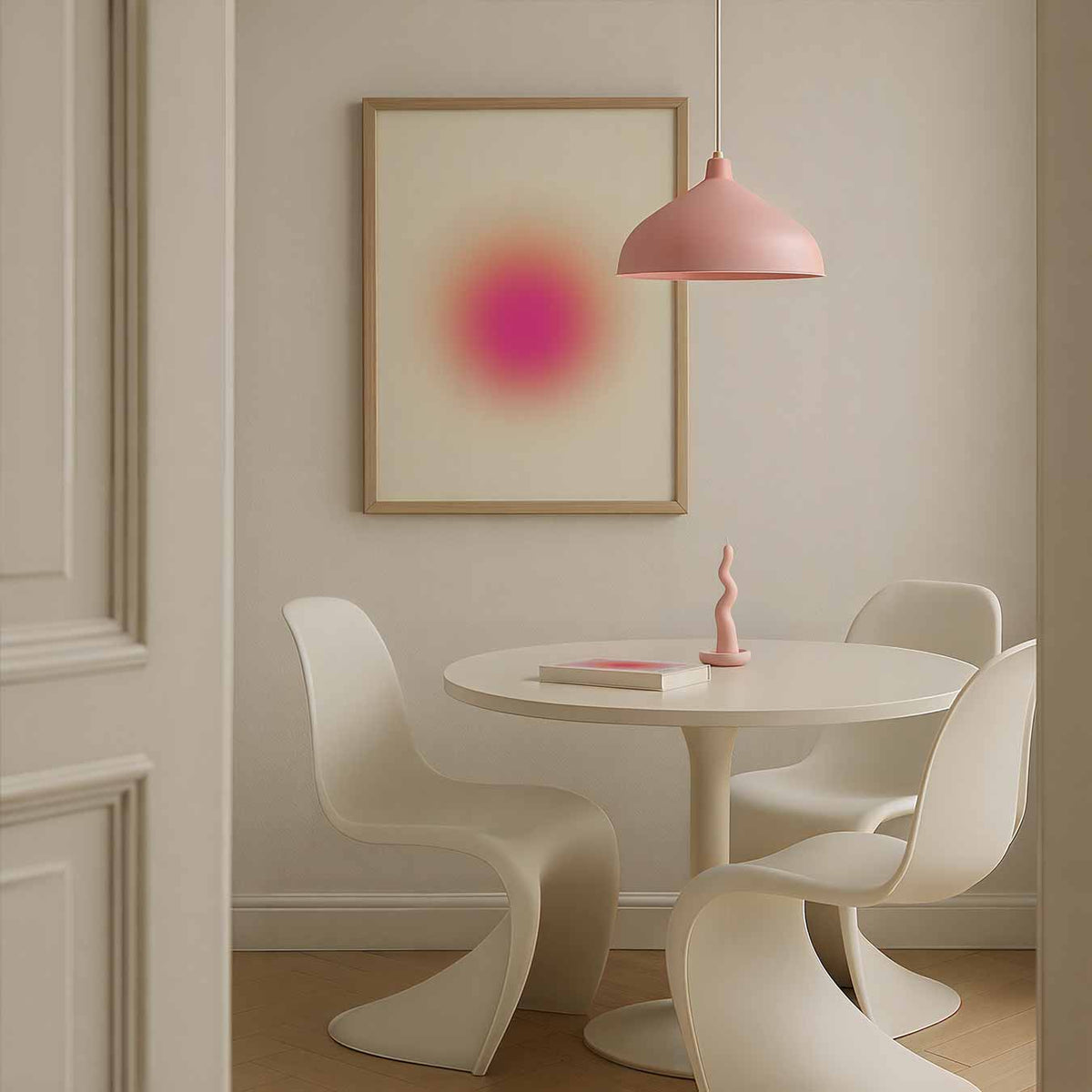 Stralende Zonsondergang Print – staande mindful wanddecoratie van WallArtistic