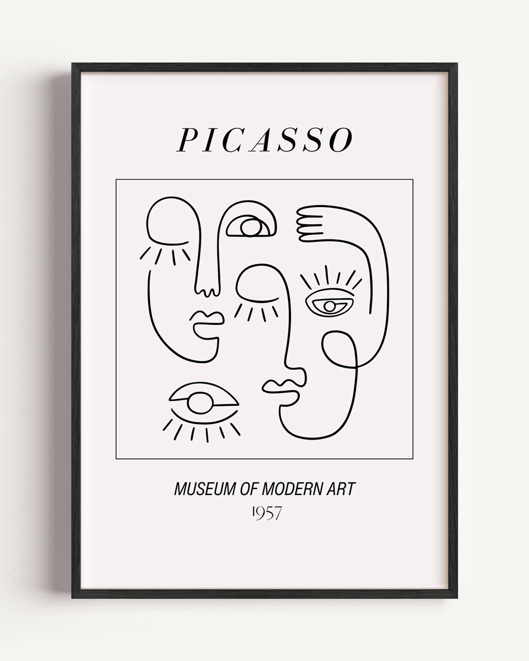 Abstracte – abstracte portret poster als wanddecoratie
