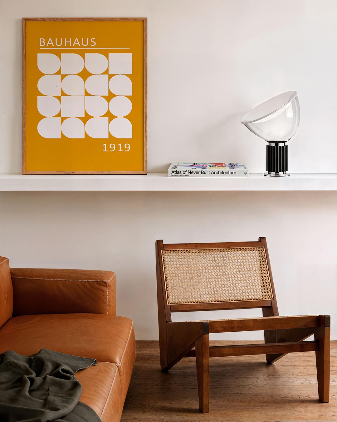 Vorm en kleur – staande Bauhaus poster voor aan de muur