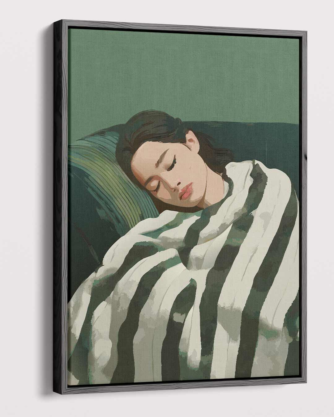 Sereen Slapend – dibond kunstwerk als wanddecoratie