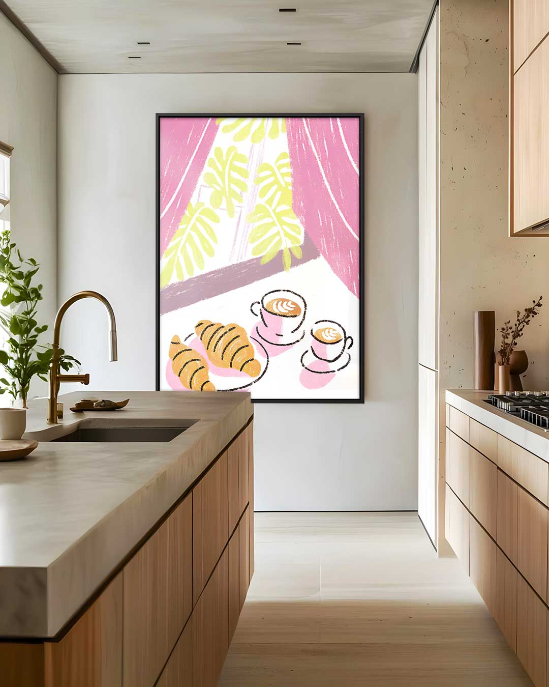 Ontluikend Ontbijt – staand kunstwerk voor modern interieur