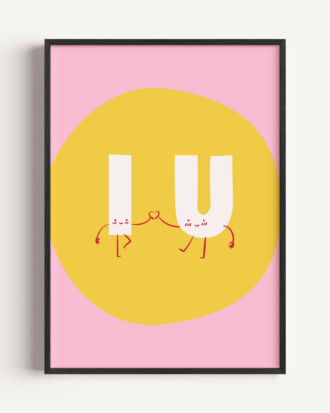 I U Love – zomer portret poster als wanddecoratie