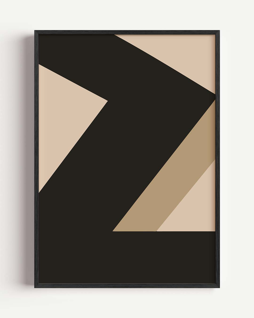Stijlvolle Geometrische Print – kleurrijke abstracte portret poster als wanddecoratie