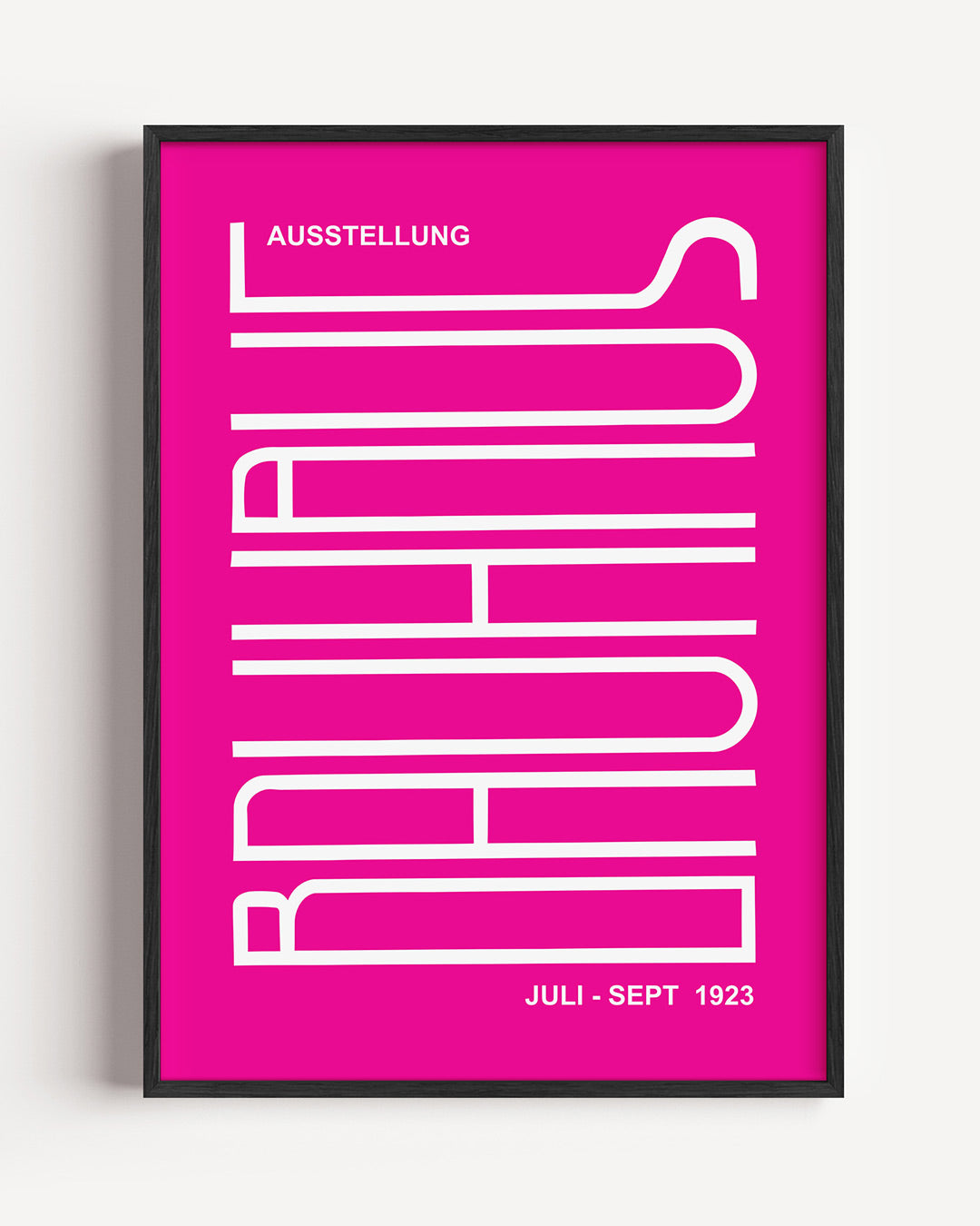 Lijnen en kleurvlakken – staande Bauhaus poster als wanddecoratie
