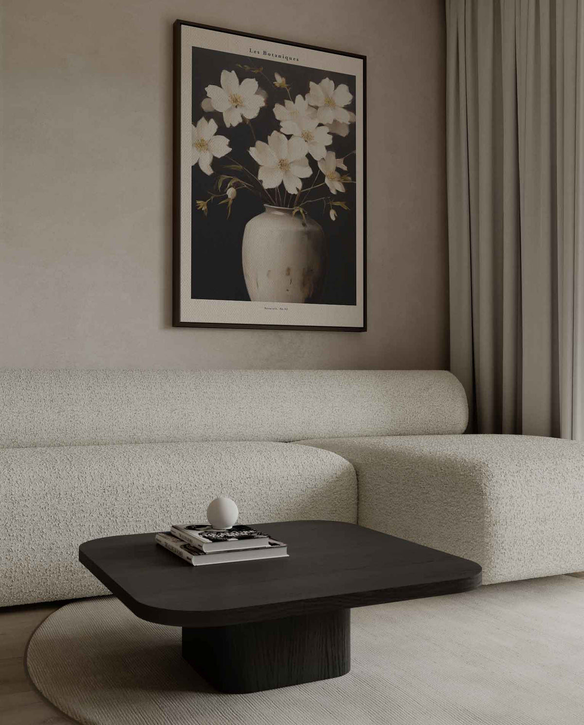 Elegante Bloemen in Rustieke Vaas – dibond wanddecoratie in staand formaat