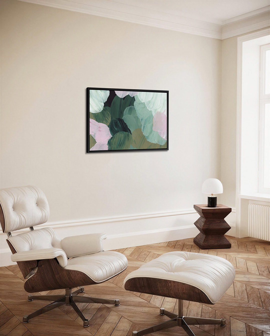 Organische borstelvegen – alternatieve weergave van het kunstwerk