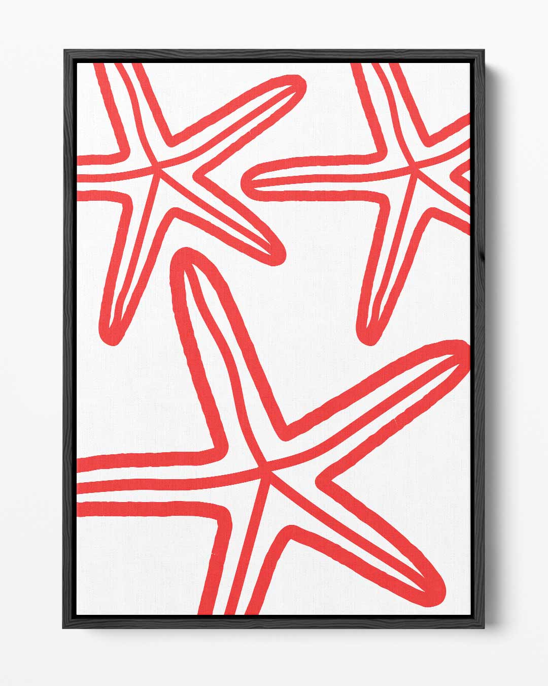 Zee Sterren Illustratie – portret kunstwerk als wanddecoratie