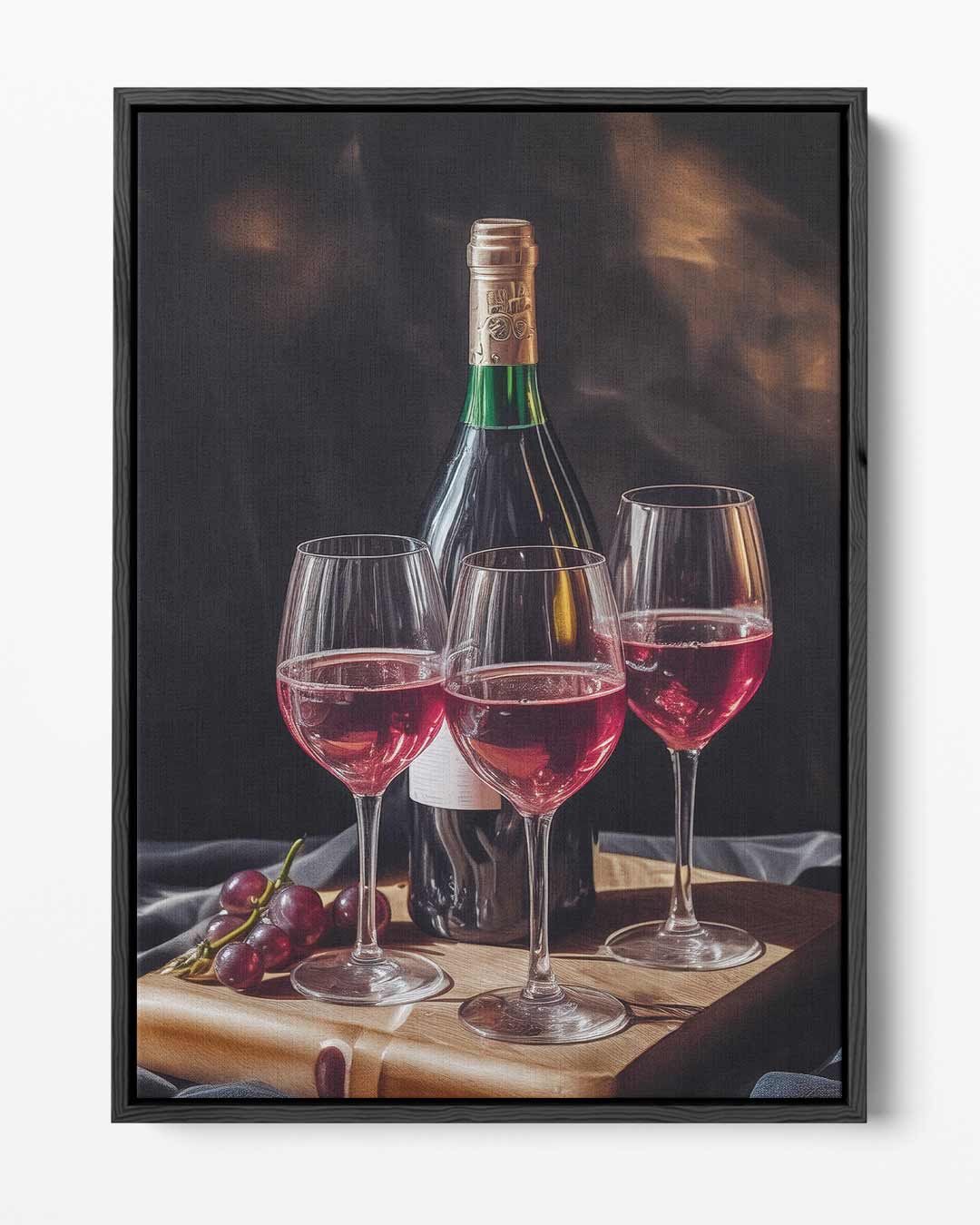 Luxe Wijnmoment – portret kunstwerk als wanddecoratie