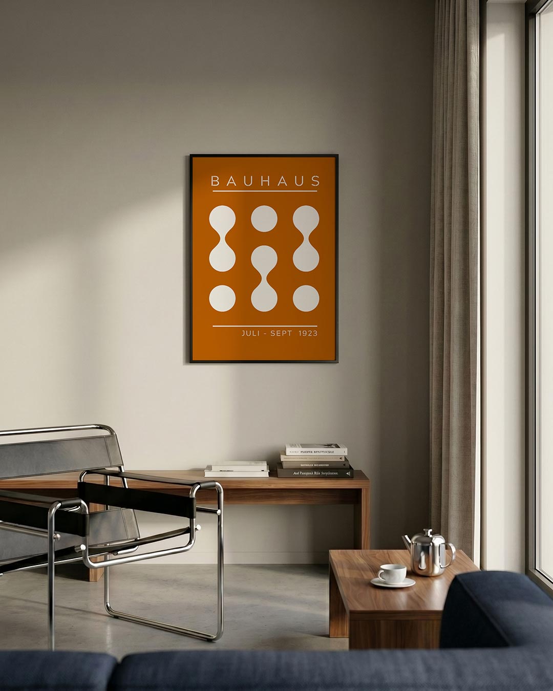  – staande Bauhaus poster voor aan de muur
