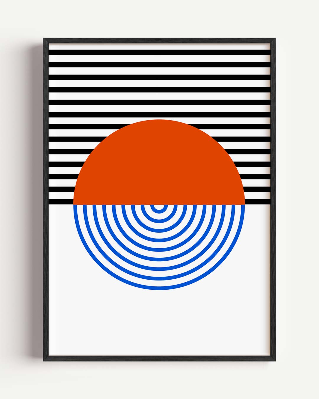 Retro Chique Geometrie – dieren portret poster als wanddecoratie