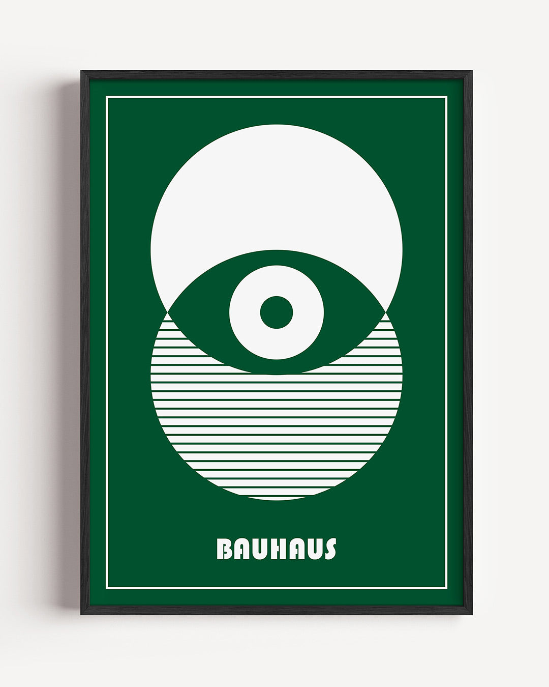 Cirkelstructuur – staande Bauhaus poster als wanddecoratie