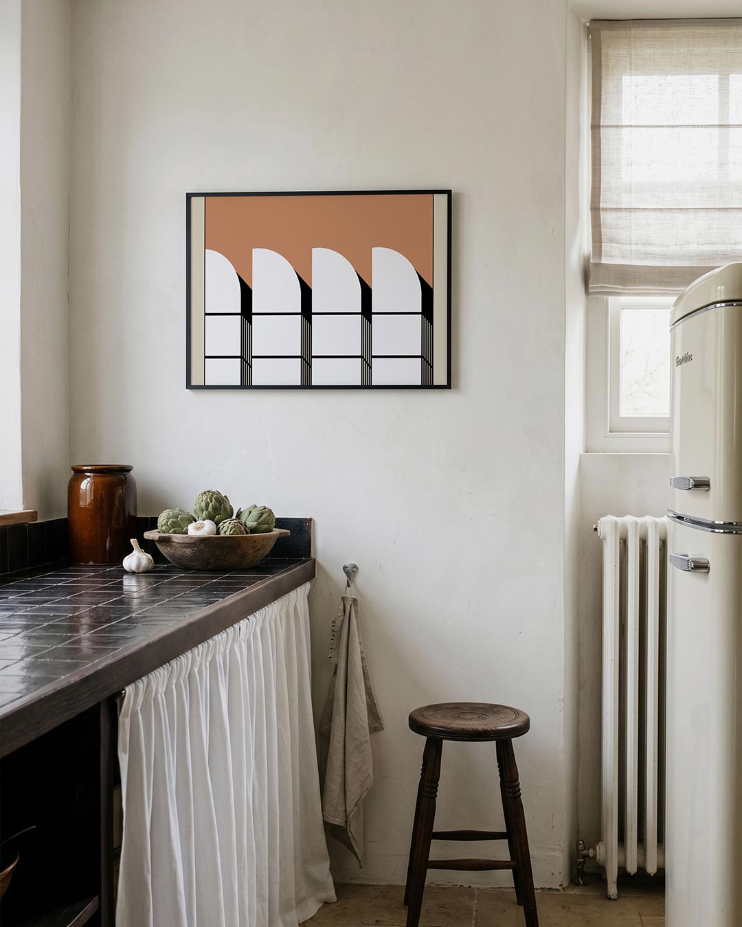 Vorm en balans – geometrische poster in Bauhaus-stijl van WallArtistic