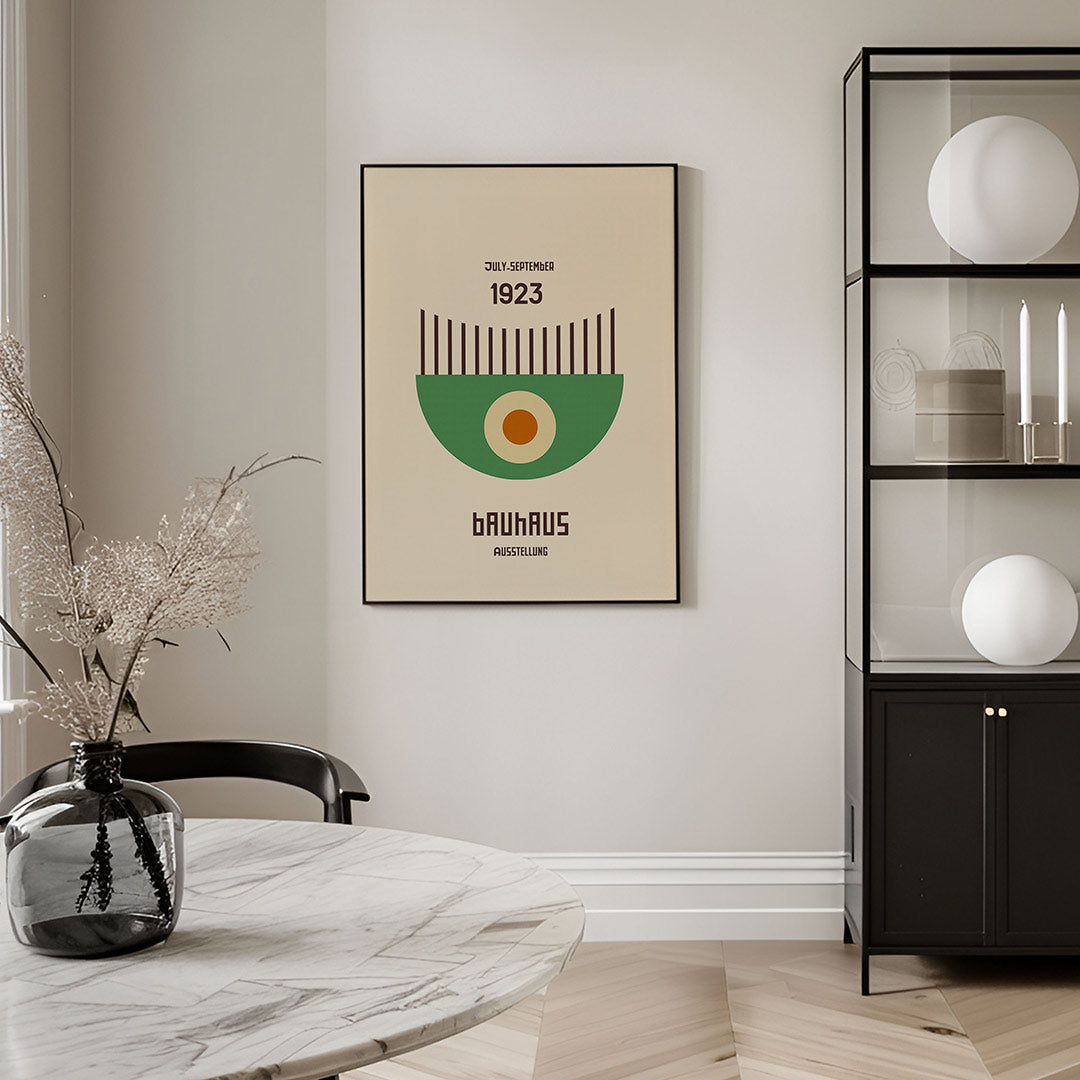 Vorm en balans – geometrische Bauhaus poster in staand formaat
